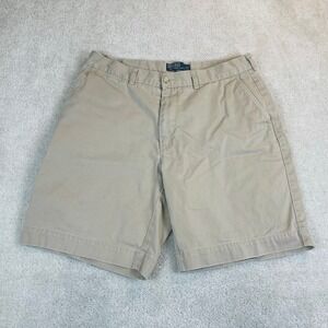 Polo Ralph Lauren Prospect Chino Shorts Mens 34 (33) Tan Classic Flat Front